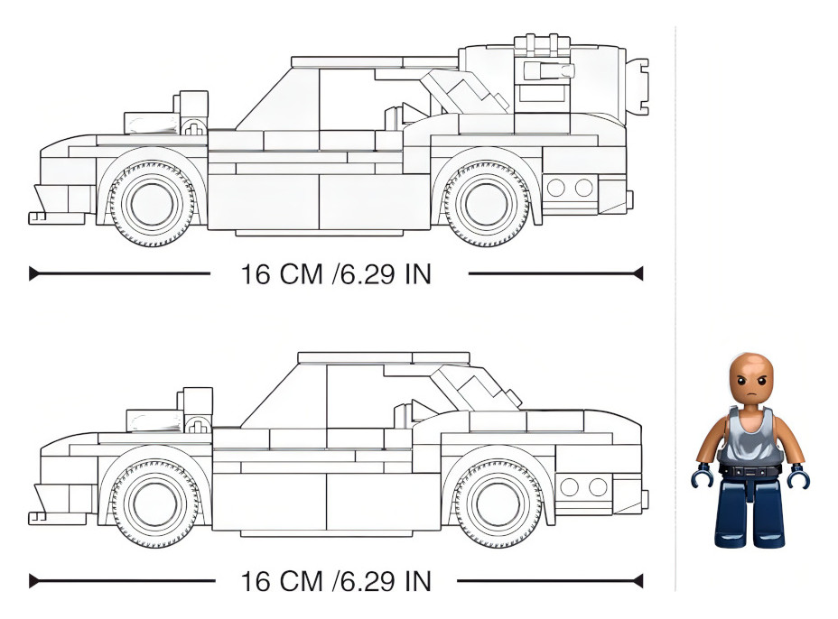 Sluban Model Bricks M38-B1085 Pouliční závodní auto 2v1