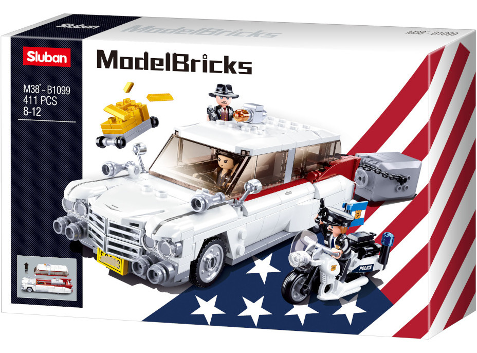 Sluban ModelBricks M38-B1099 Americký vůz pro lupiče