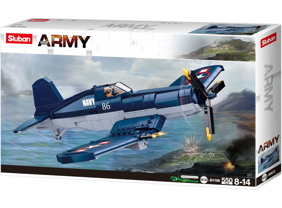 Sluban WWII M38-B1109 Americký stíhací letoun F4U Corsair