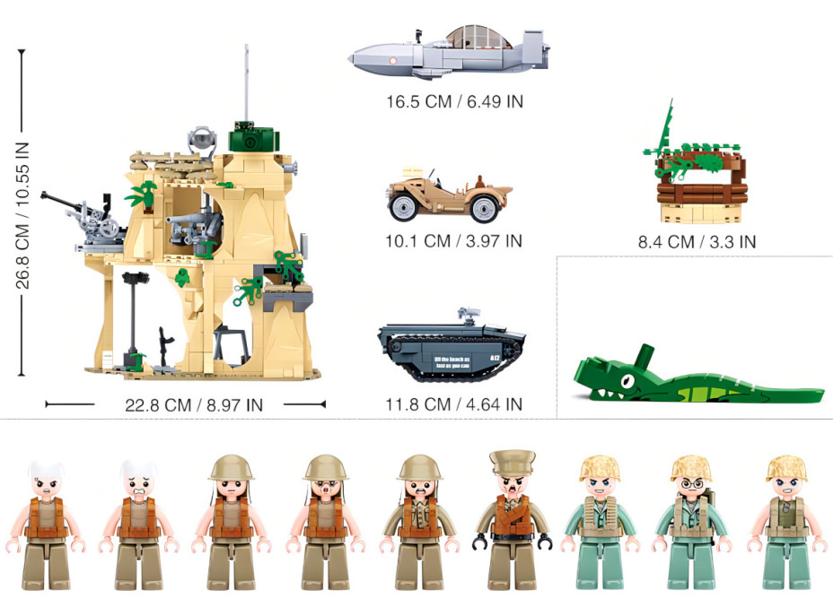 Sluban Army WW2 M38-B1111 Bitva o Iwodžimu