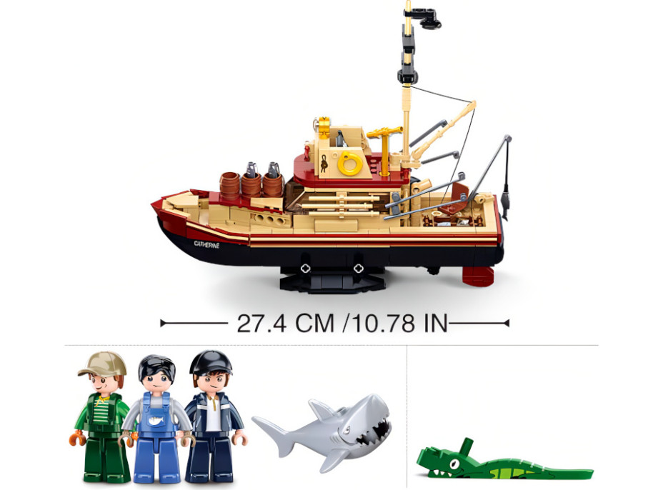 Sluban ModelBricks M38-B1118 Rybářská loď Catherine