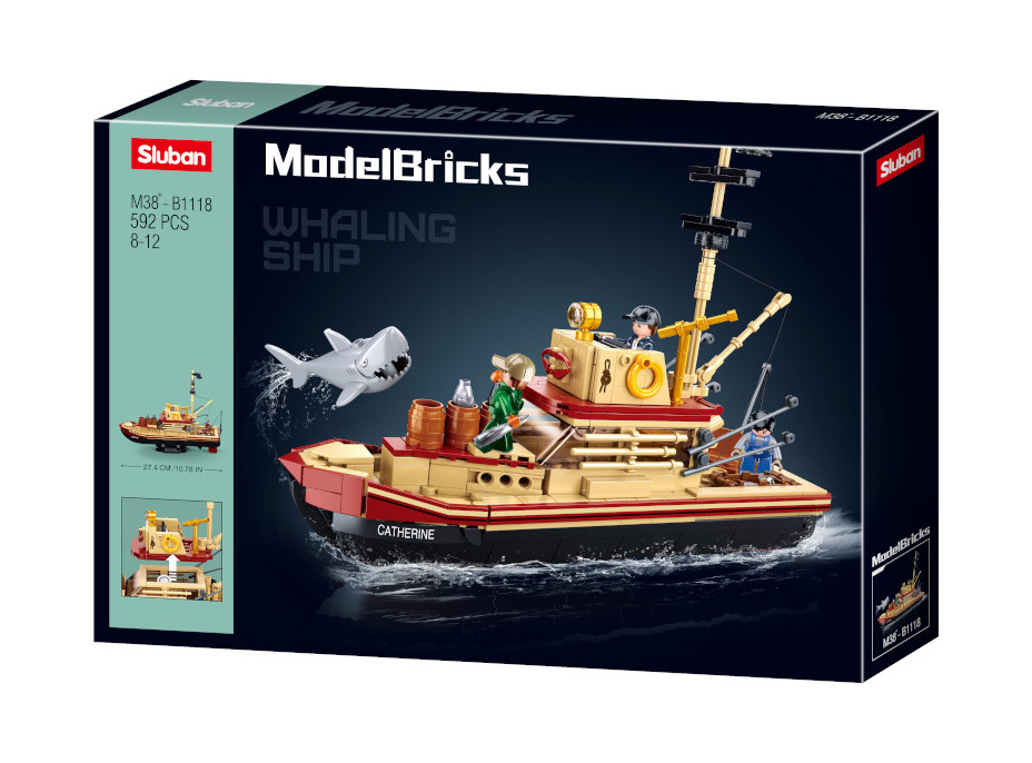 Sluban ModelBricks M38-B1118 Rybářská loď Catherine