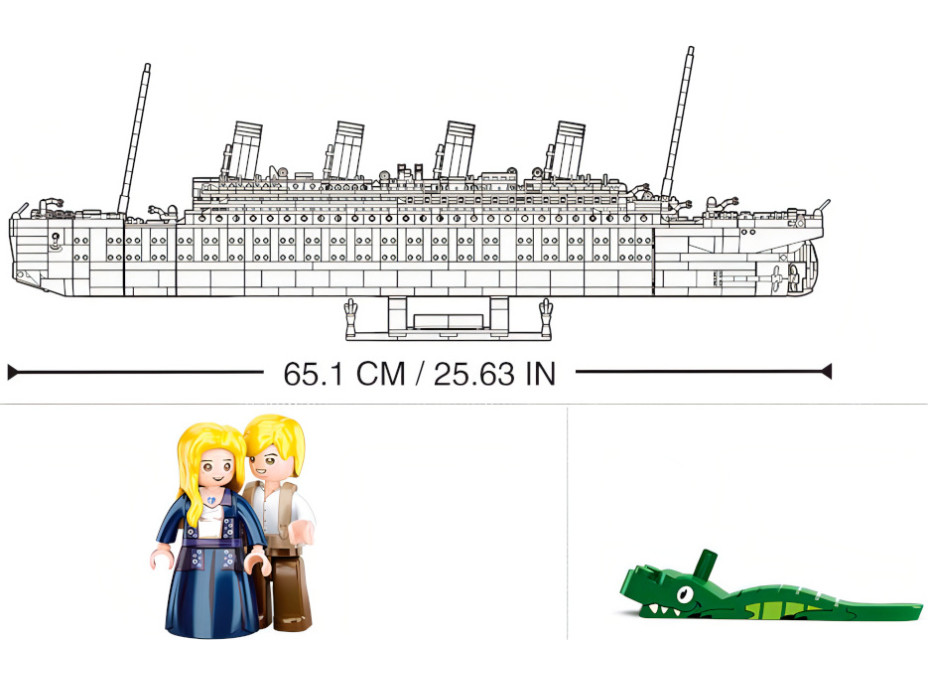 Sluban Titanic M38-B1122 Titanic extra velký