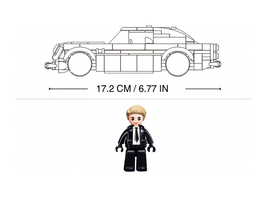 Sluban Model Bricks M38-B1125 Auto tajného agenta