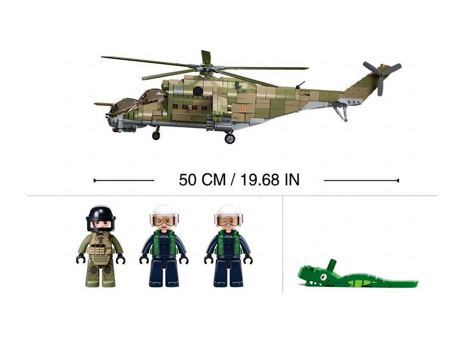 Sluban Bojový vrtulník MI-24S M38-B1137