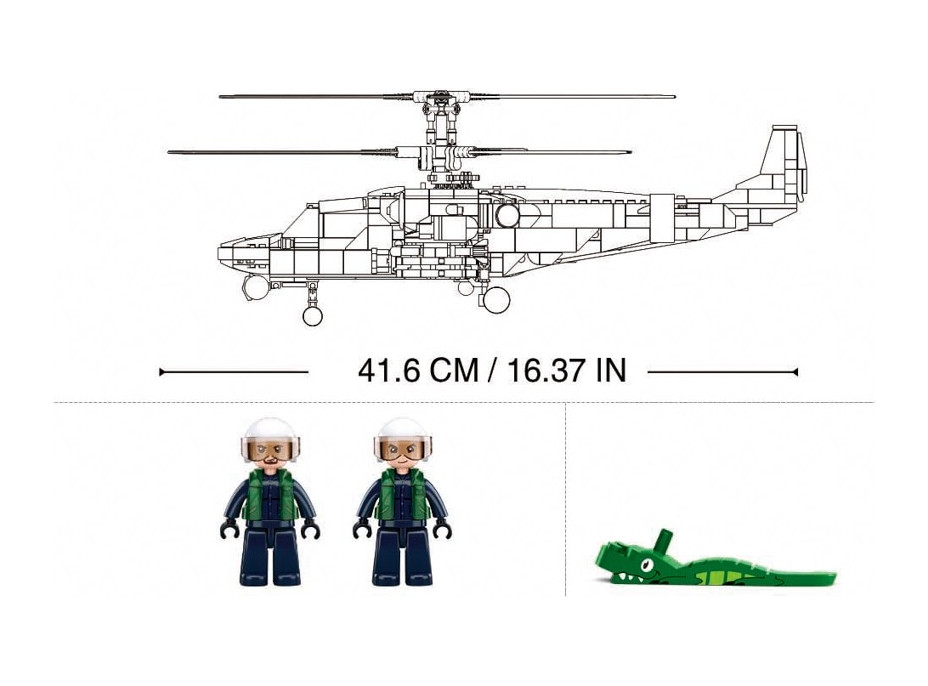 Sluban Bojový vrtulník KA-52S M38-B1138