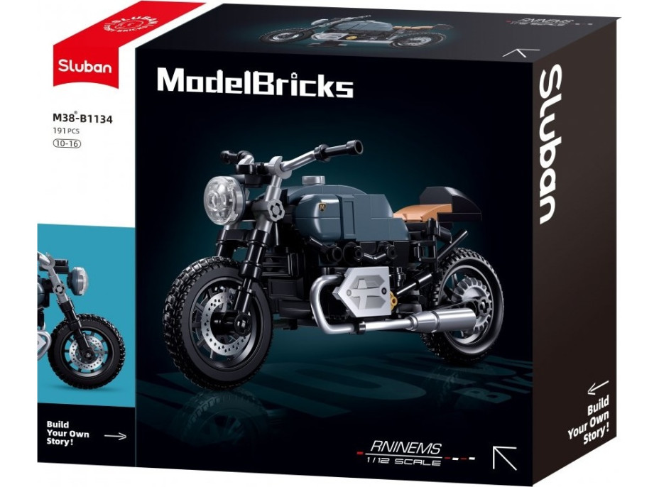 Sluban Model Bricks M38-B1134 Motorka Latte