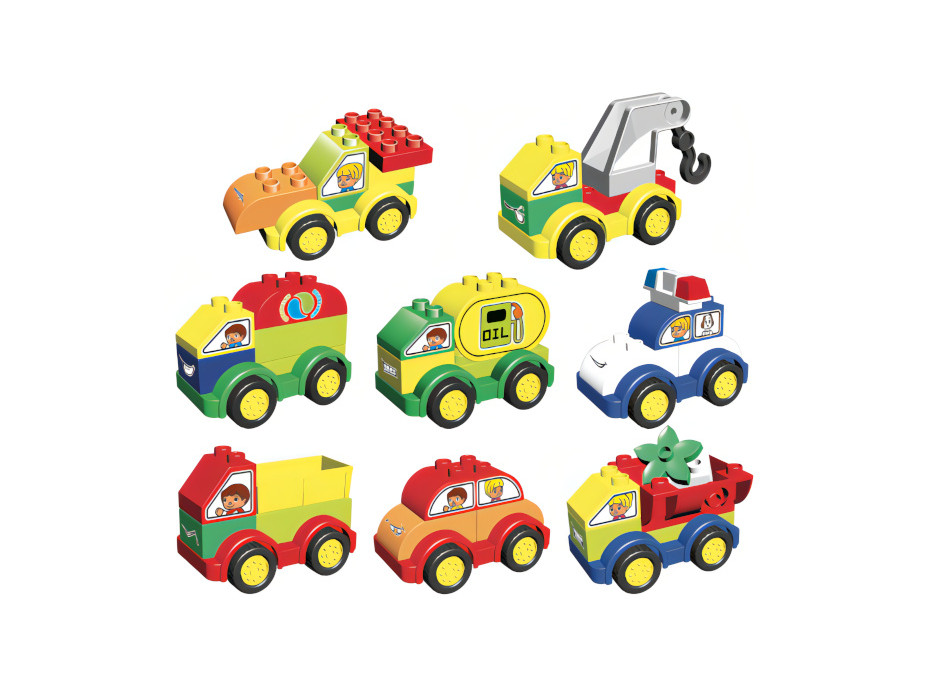 L-W Toys Junior kostky Auta 62 ks