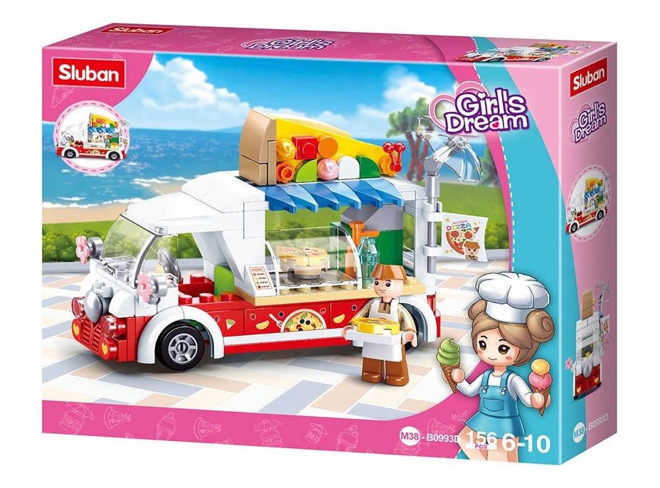 Sluban Girls Dream M38-B0993D Pizza vůz