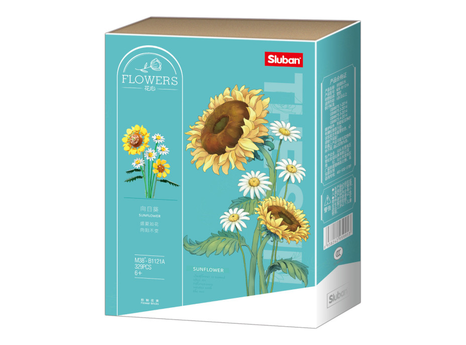 Sluban Flowers M38-B1121A Slunečnice s kopretinami