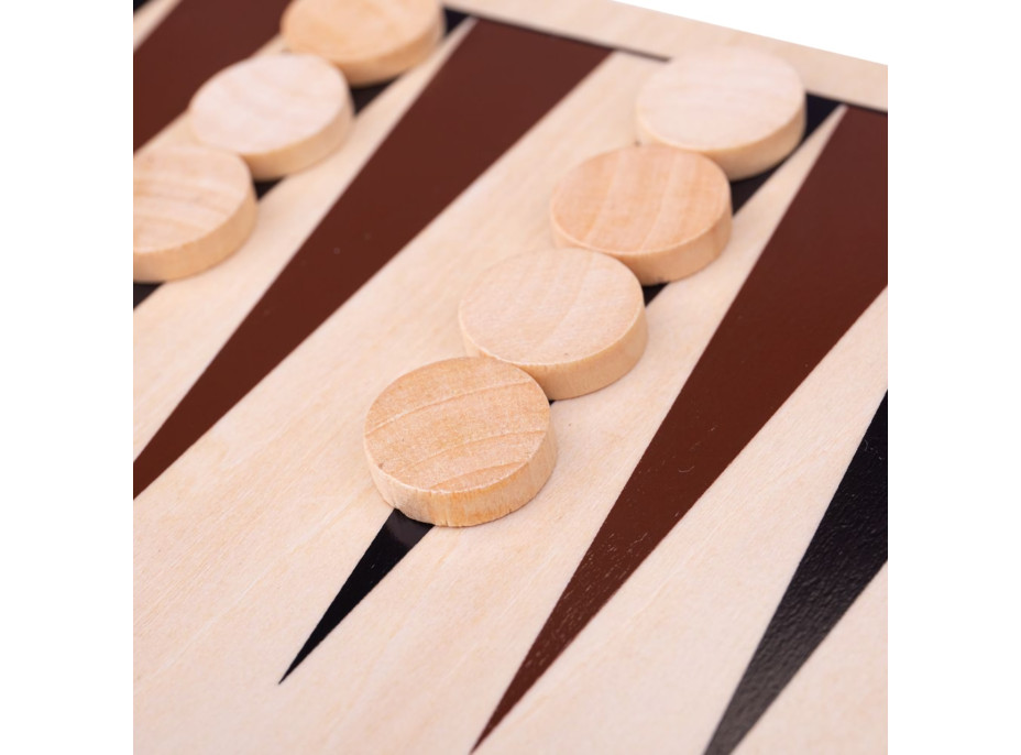 Bigjigs Toys Dřevěný backgammon