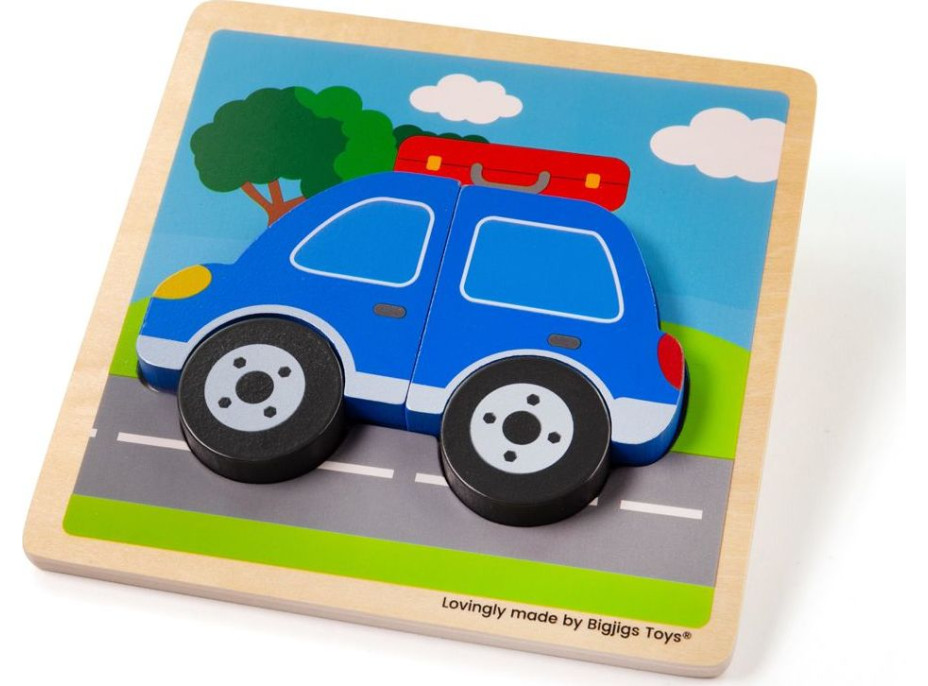 Bigjigs Toys Vkládací puzzle Auto