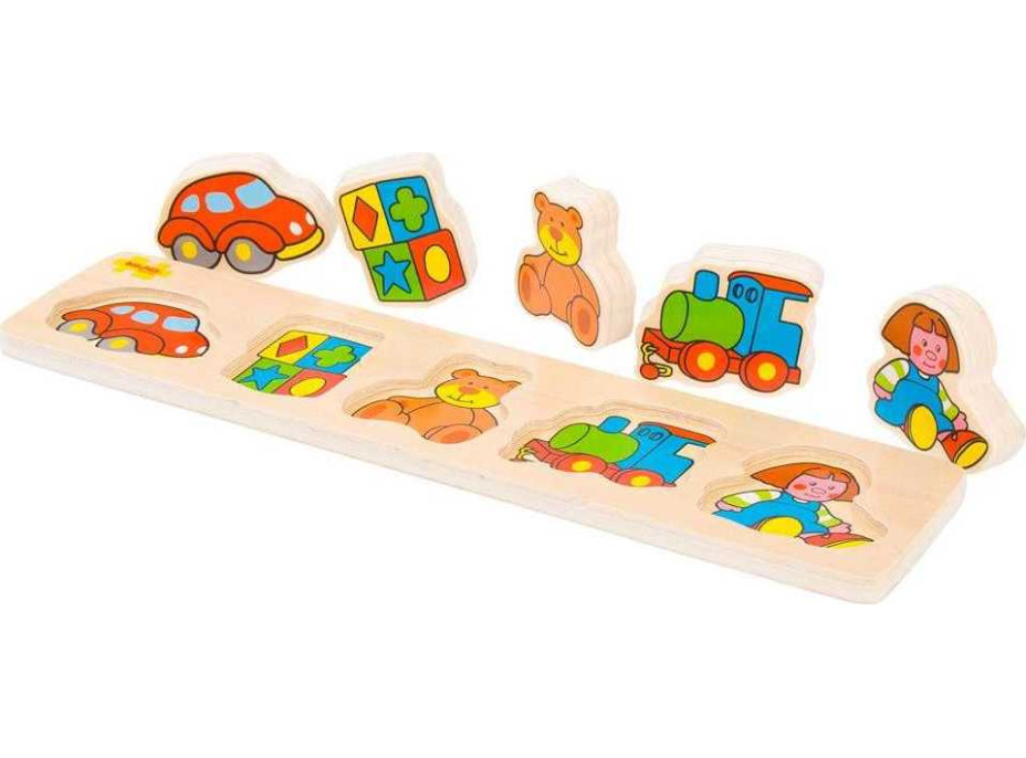 Bigjigs Baby Dřevěné vkládací puzzle hračky