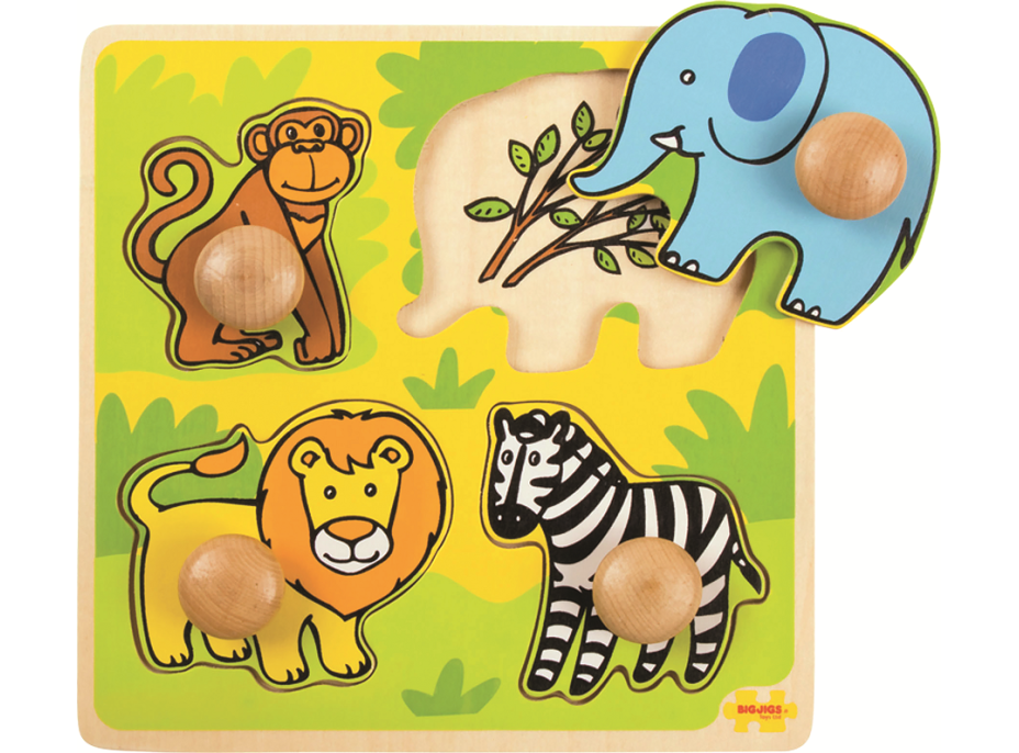 Bigjigs Toys moje první vkládací puzzle safari