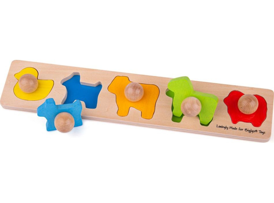 Bigjigs Baby Vkládací puzzle zvířata