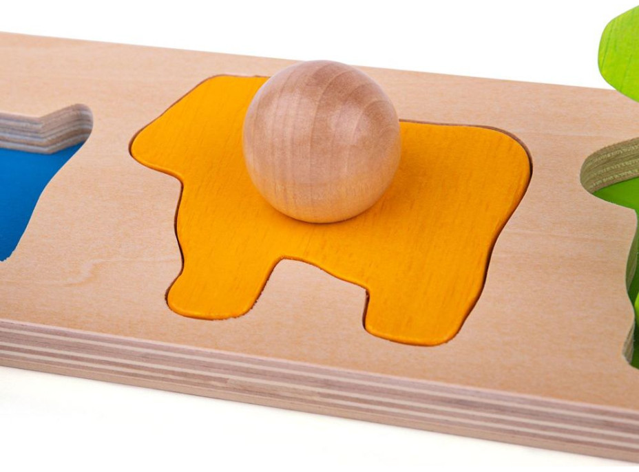 Bigjigs Baby Vkládací puzzle zvířata