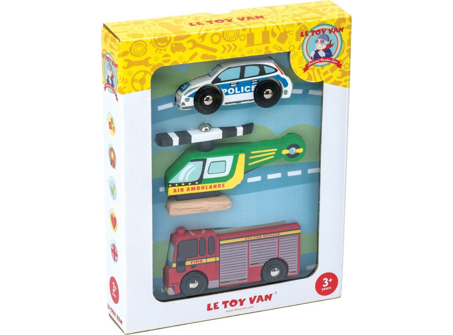 Le Toy Van Set autíček Záchranáři