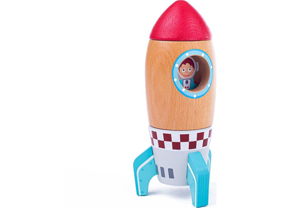 Bigjigs Toys Dřevěná raketa