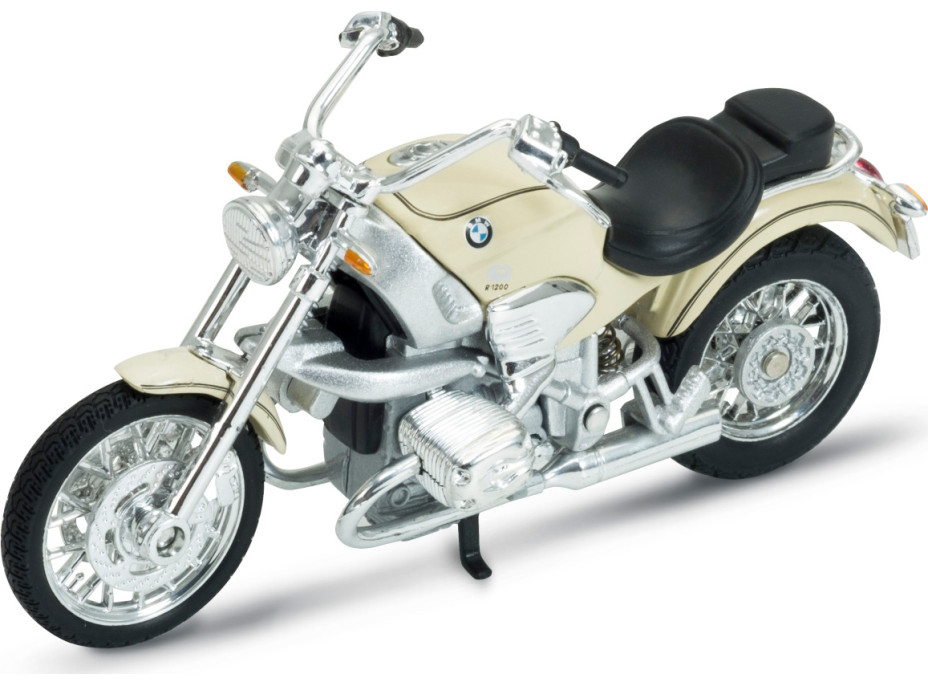 Welly Motocykl BMW R1200C 1:18 krémový