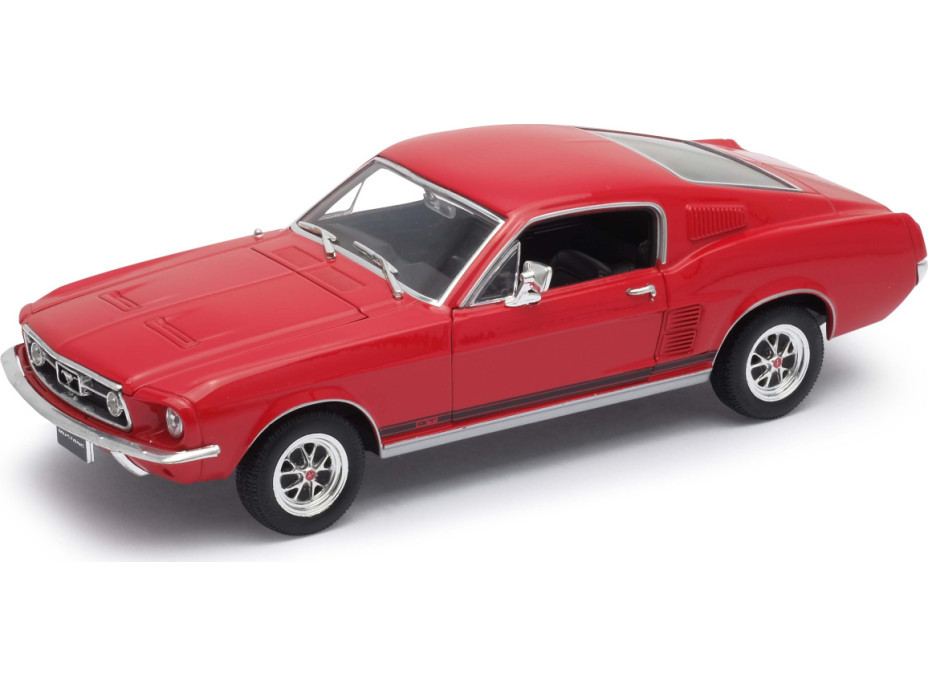 Welly Ford Mustang GT (1967) 1:24 červený