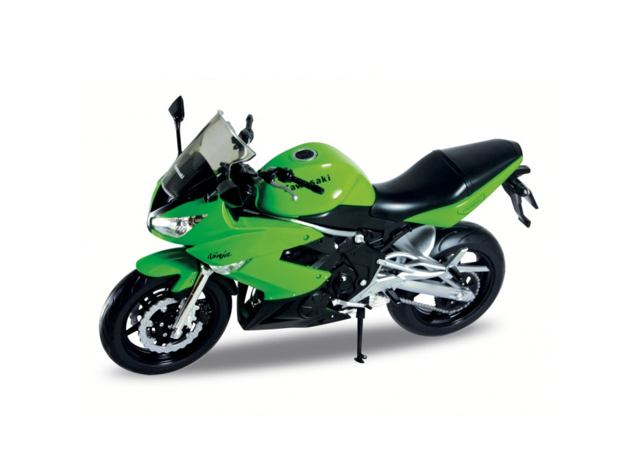 Welly Motocykl Kawasaki Ninja 650R 1:10 zelený