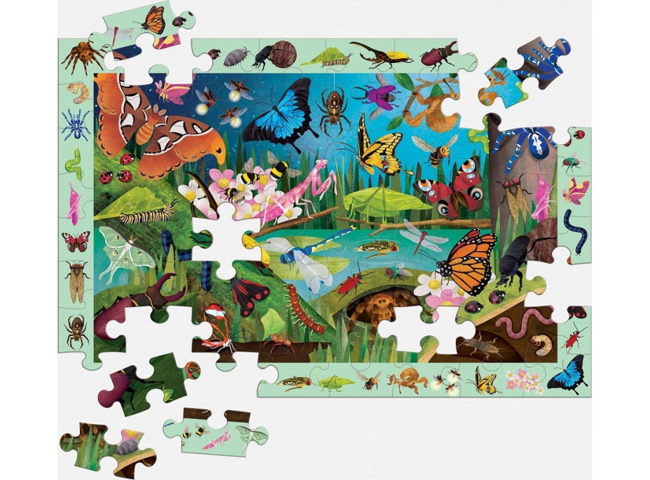 Mudpuppy Puzzle Brouci a motýli 64 dílků