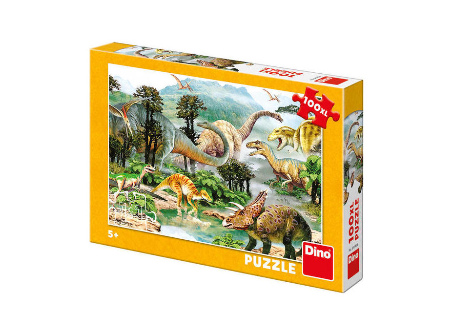 Dino Puzzle Život Dinosaurů 100 dílků