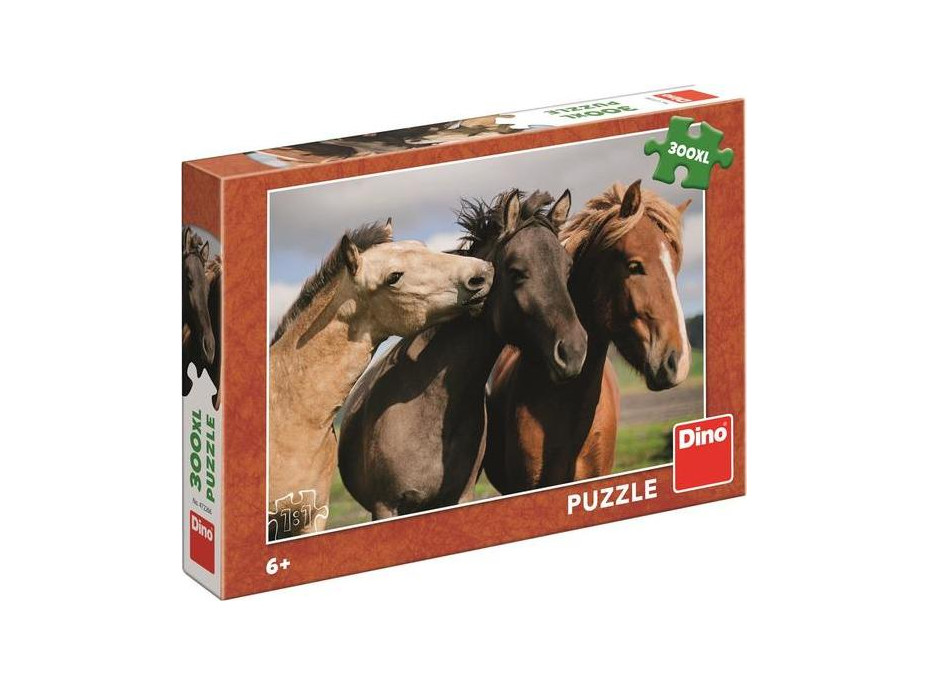 Dino Puzzle Barevní koně 300 XL dílků