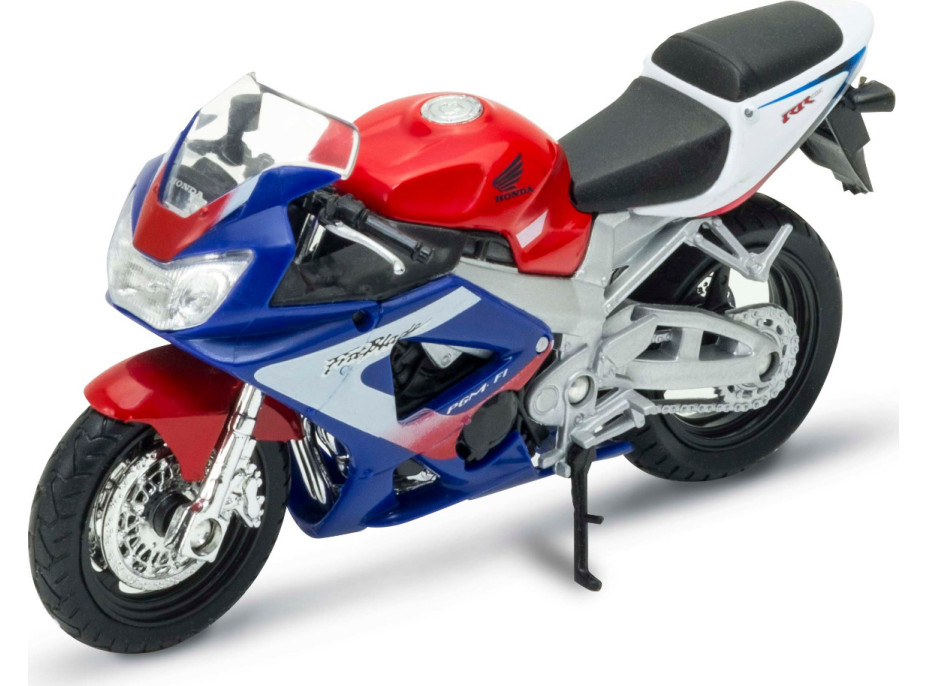 Welly Motocykl Honda CBR900RR Fireblade 1:18 modročervená