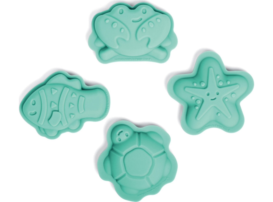 Bigjigs Toys Silikonové formičky zelené Eggshell