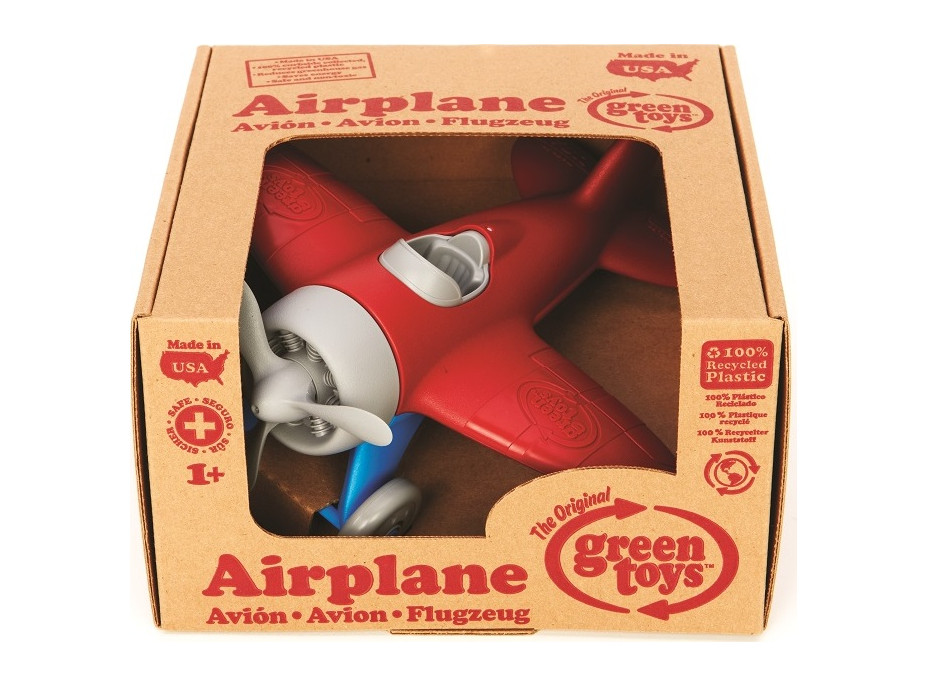 Green Toys letadlo červené