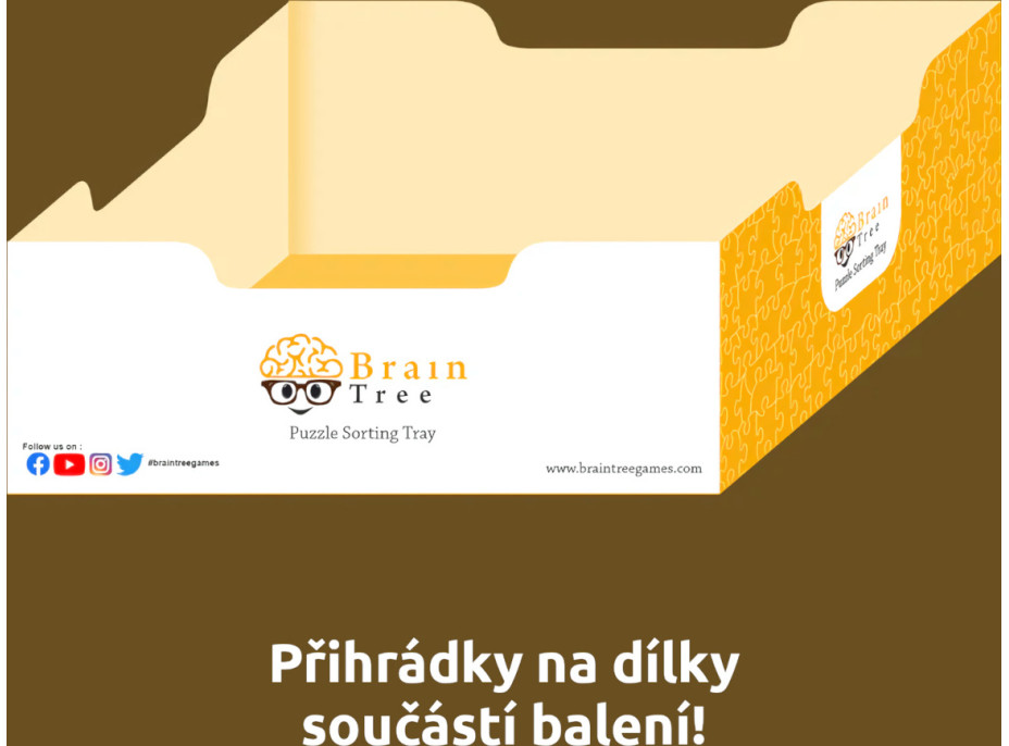 Brain Tree Puzzle Květiny a motýli 1000 dílků