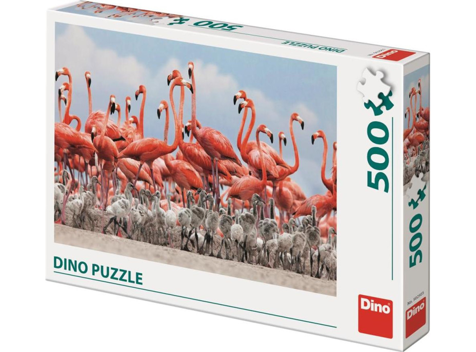 Dino Puzzle Plameňáci 500 dílků