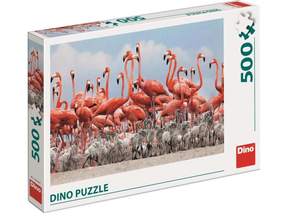 Dino Puzzle Plameňáci 500 dílků