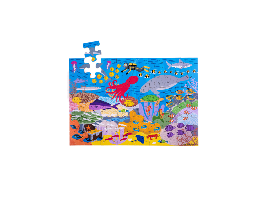 Bigjigs Toys Podlahové puzzle Podmořský svět 48 dílků