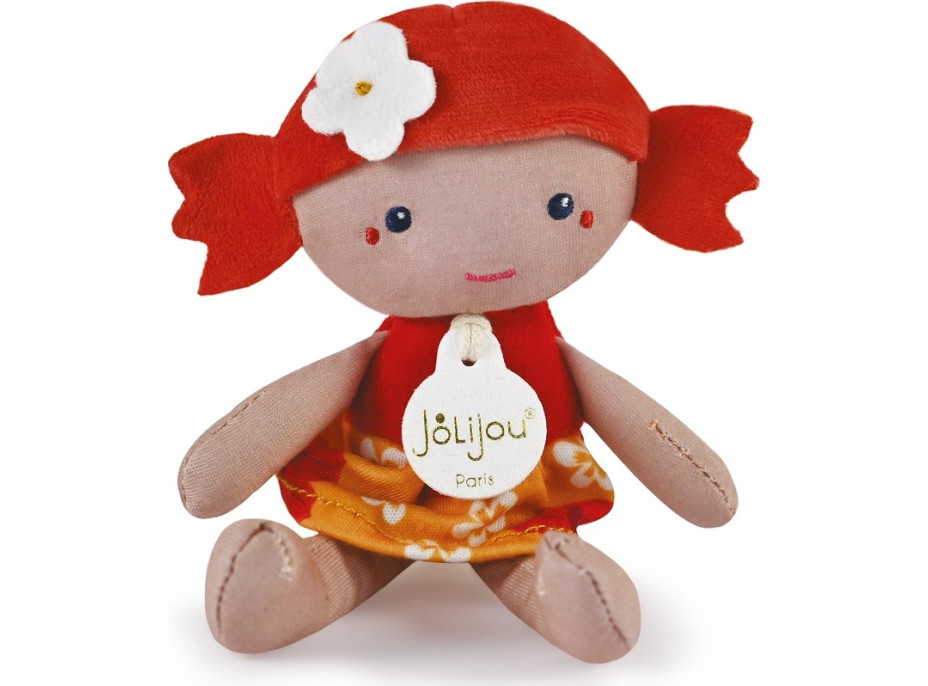 Doudou Jolijou Panenka Lola 16 cm červená