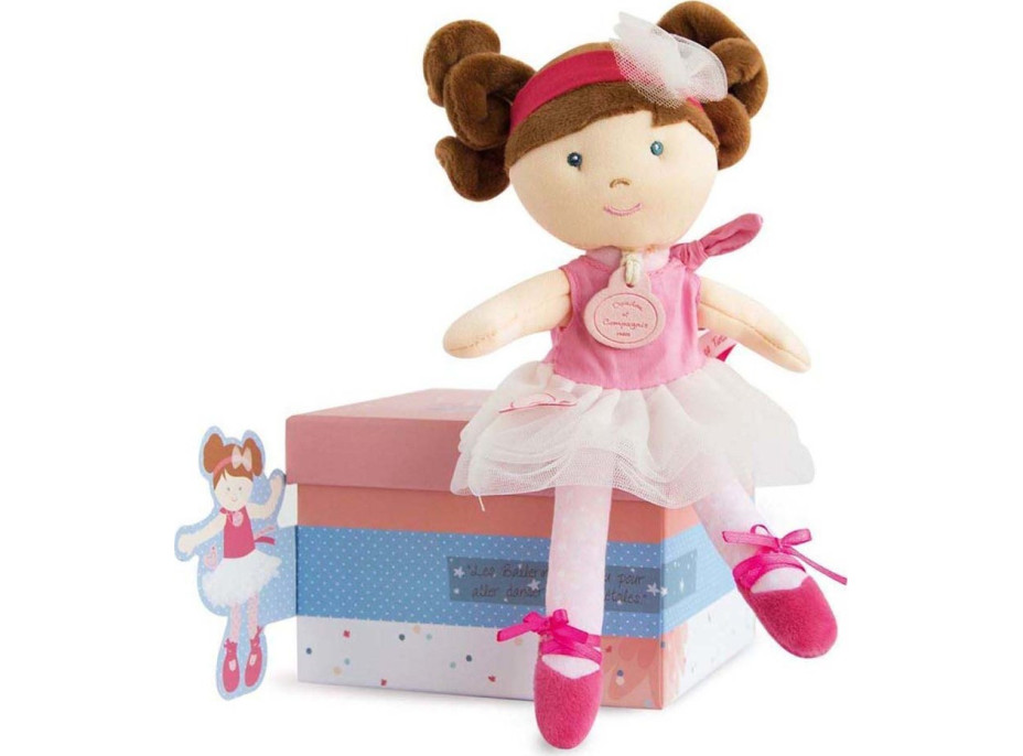 Doudou Jolijou Panenka mini baletka "Les Tutus" 23 cm