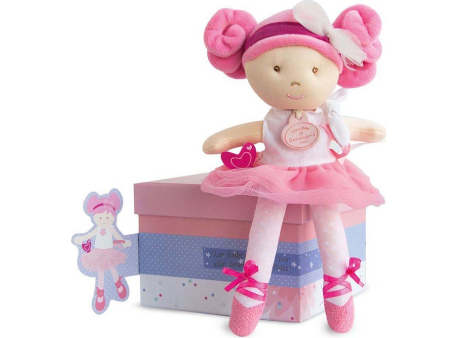 Doudou Jolijou Panenka mini baletka "Les Tutus" 23 cm