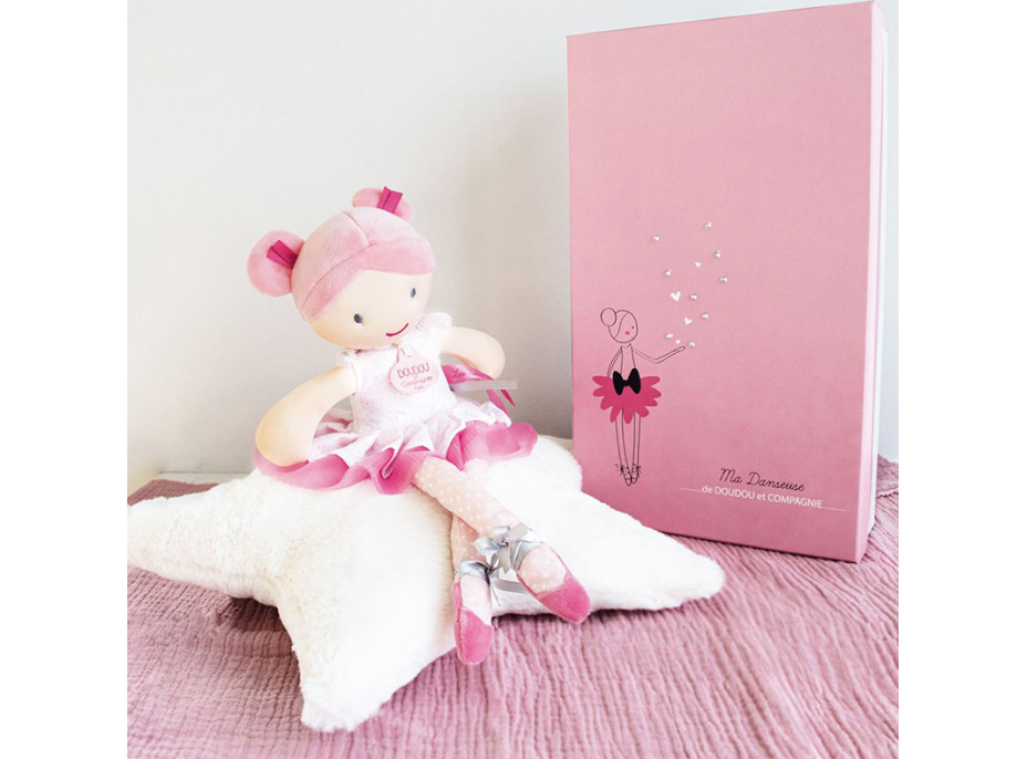 Doudou Jolijou Panenka baletka Lily Rose 36 cm