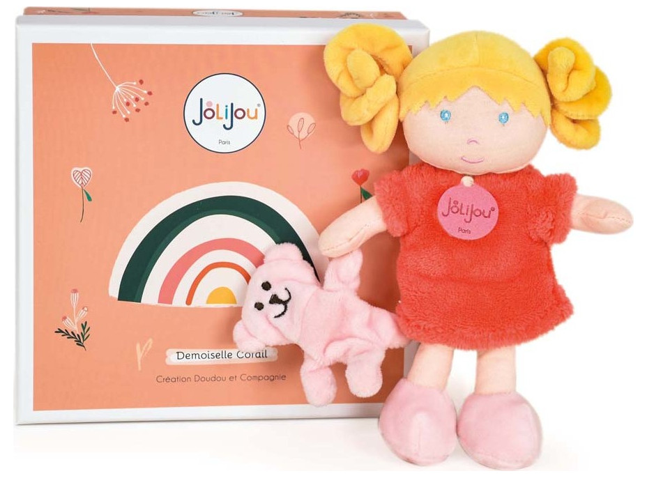 Doudou Jolijou Panenka Miss Coral 21 cm