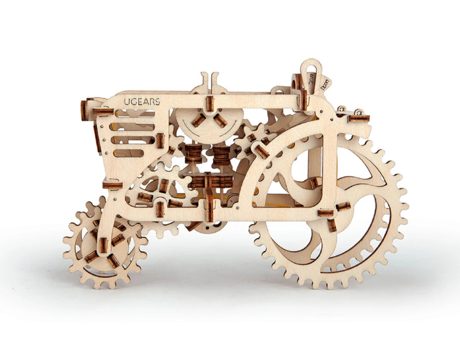 Ugears 3D dřevěné mechanické puzzle Traktor