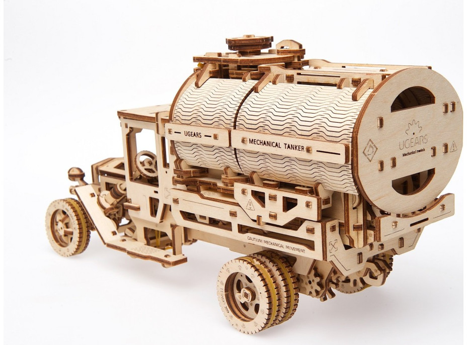 Ugears 3D dřevěné mechanické puzzle UGM-11 Náklaďák s cisternou