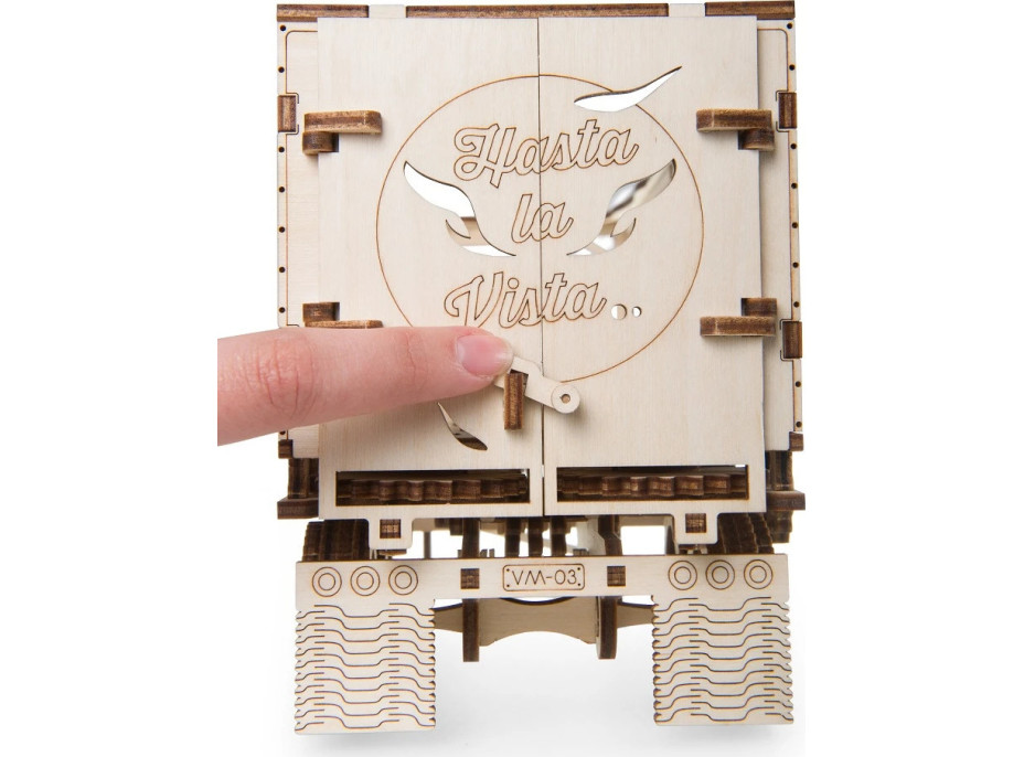 Ugears 3D dřevěné mechanické puzzle Návěs pro tahač Heavy Boy