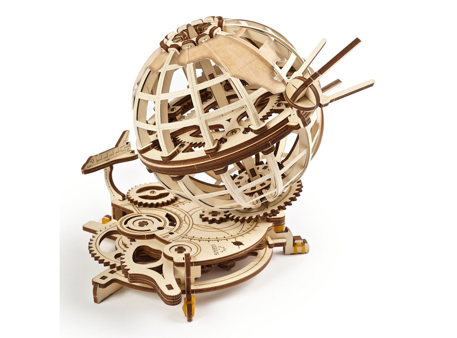 Ugears 3D dřevěné mechanické puzzle Globus