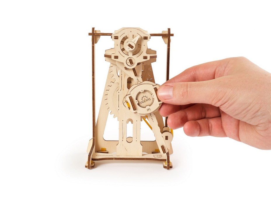 Ugears 3D dřevěné mechanické puzzle STEM výukové kyvadlo