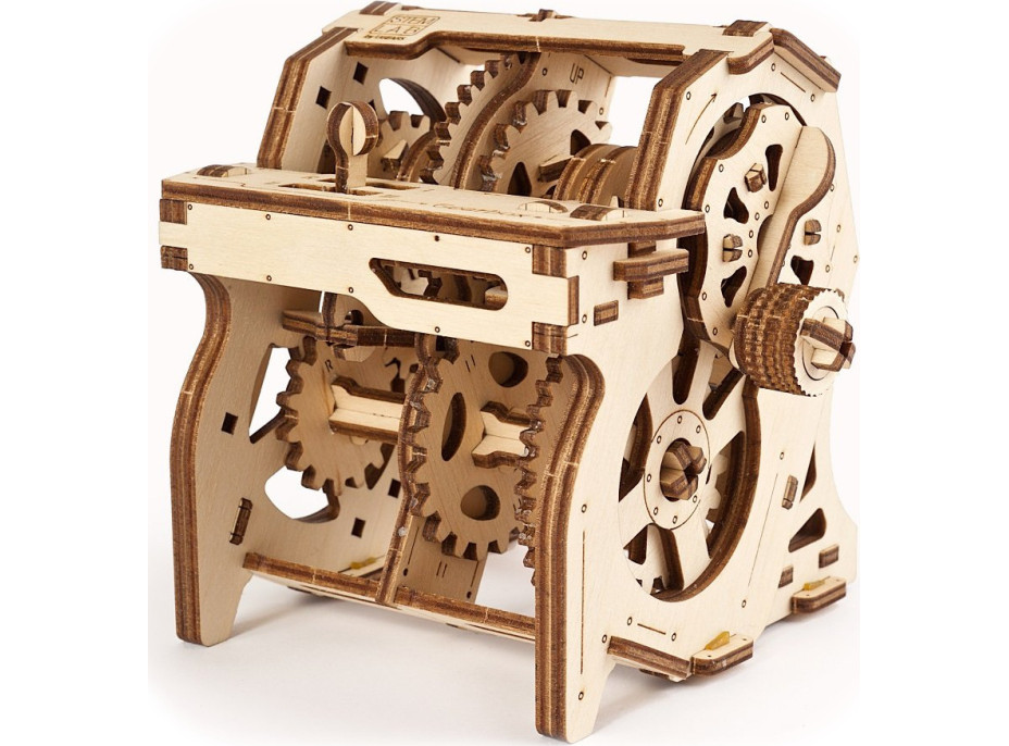 Ugears 3D dřevěné mechanické puzzle STEM výuková převodovka