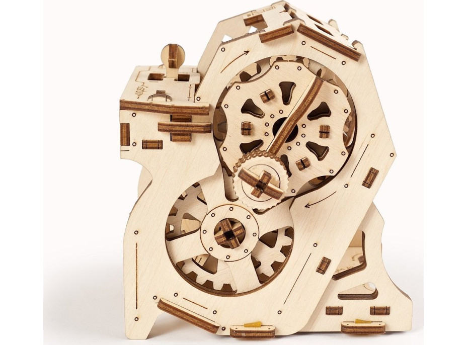 Ugears 3D dřevěné mechanické puzzle STEM výuková převodovka