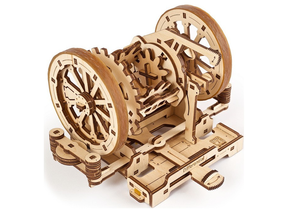 Ugears 3D dřevěné mechanické puzzle STEM výukový diferenciál