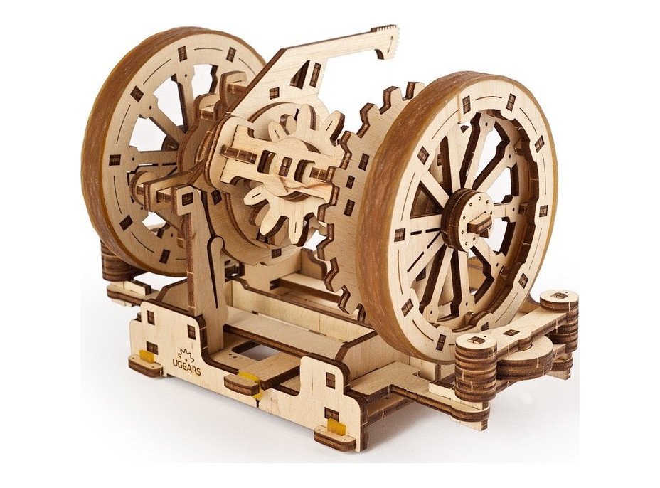 Ugears 3D dřevěné mechanické puzzle STEM výukový diferenciál