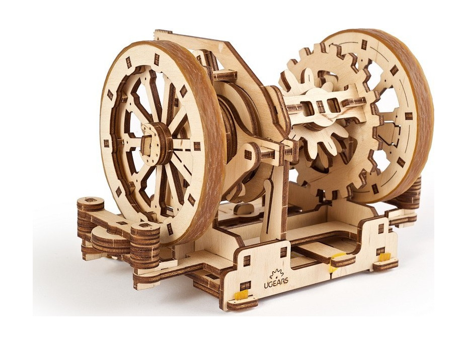 Ugears 3D dřevěné mechanické puzzle STEM výukový diferenciál